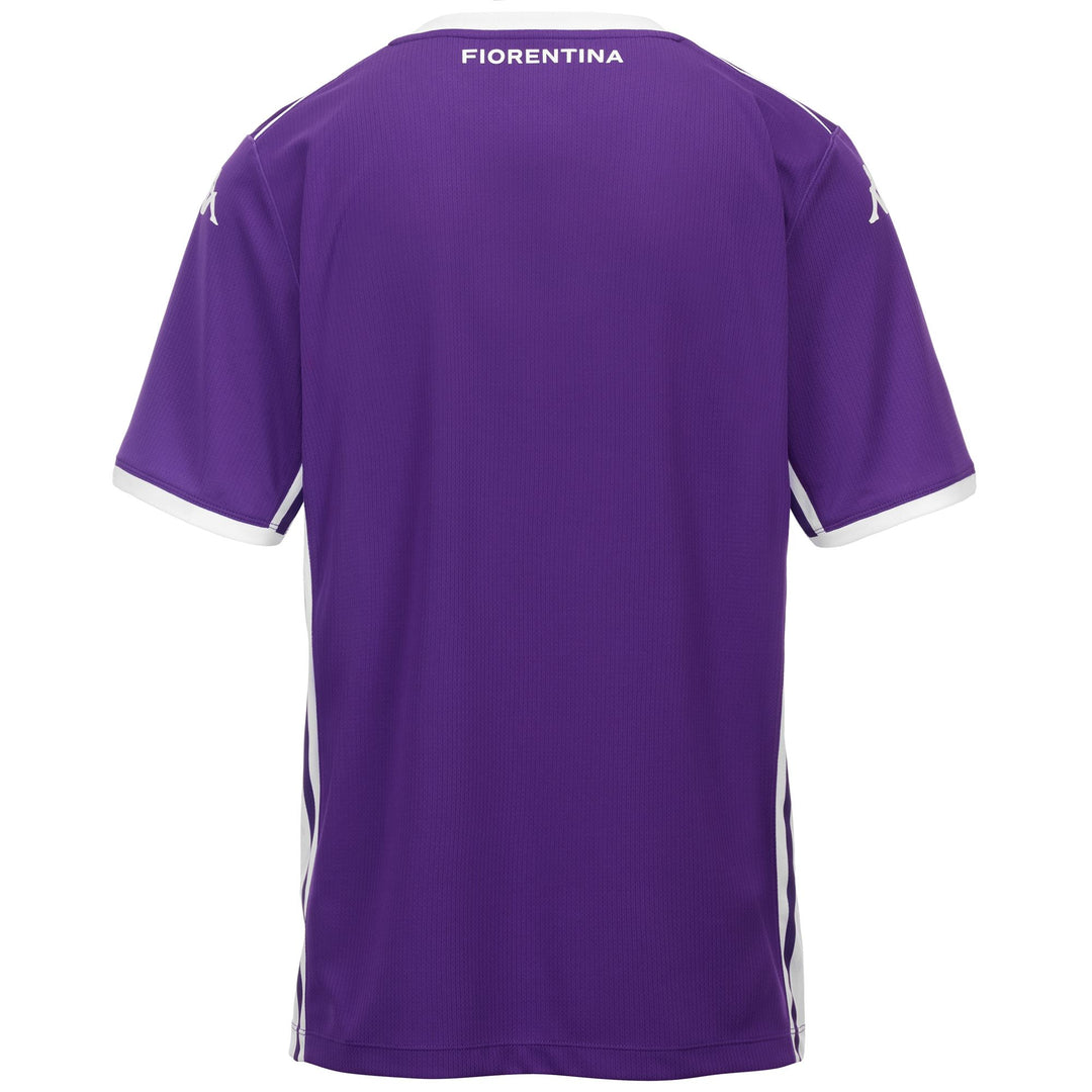 Maillot de football violet pour homme ACF Fiorentina en tissu recyclé main