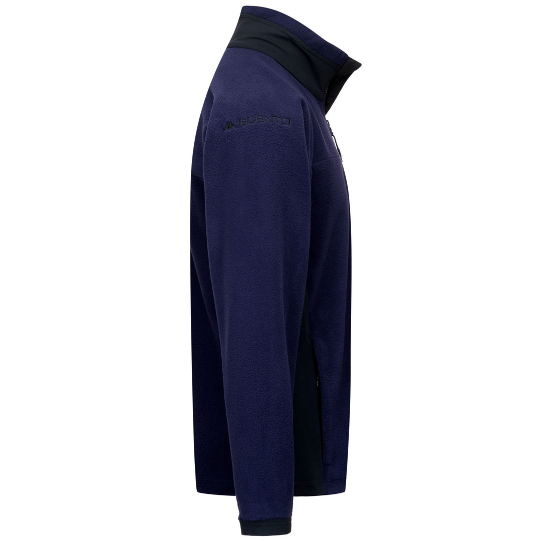 Chaqueta polar azul para hombre con bolsillos con cremallera y corte ajustado main