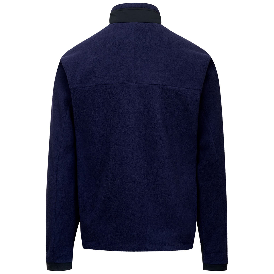 Chaqueta polar azul para hombre con bolsillos con cremallera y corte ajustado main