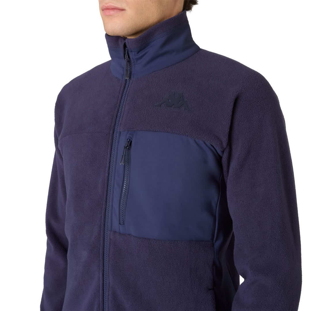 Blue Men's Slim Fit Functional Fleece Mid-Layer main