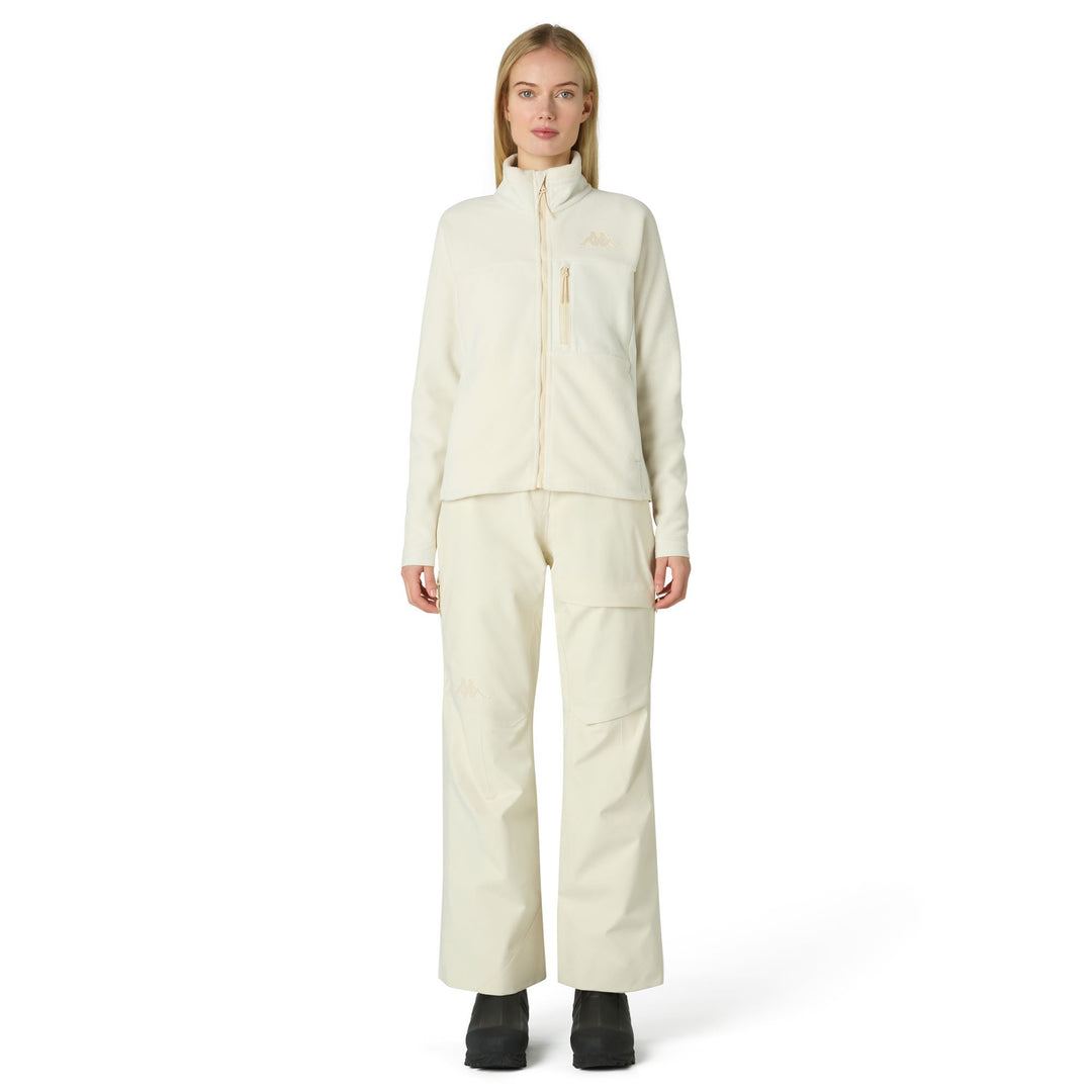 Beige Women's Slim Fit Fleece Mid-Layer with Pockets main