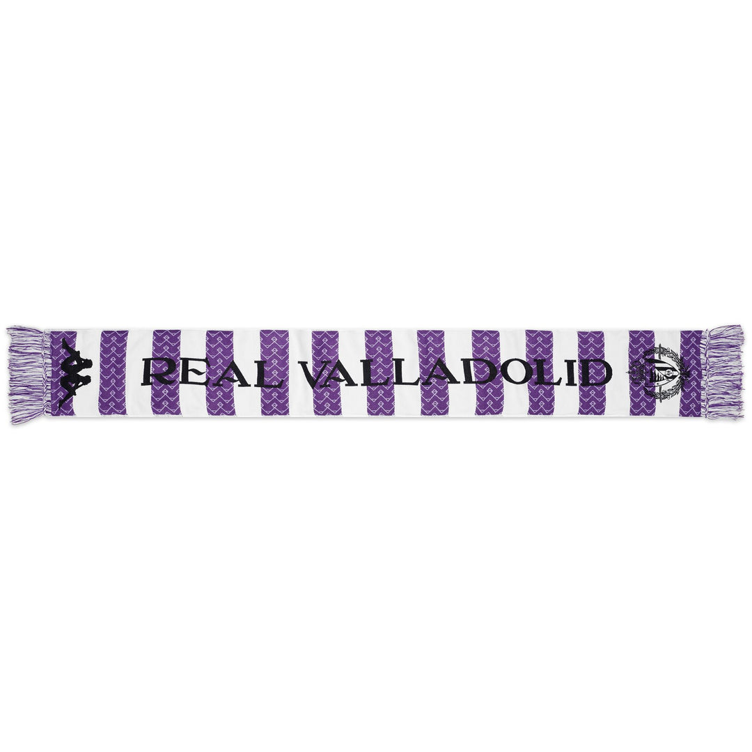 Grey Unisex Real Valladolid Football Knitted Scarf 01