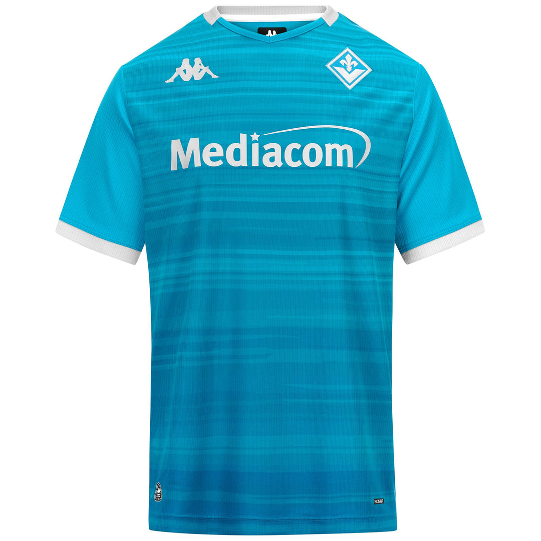 Maillot de football ACF Fiorentina bleu pour homme en tissu recyclé 01