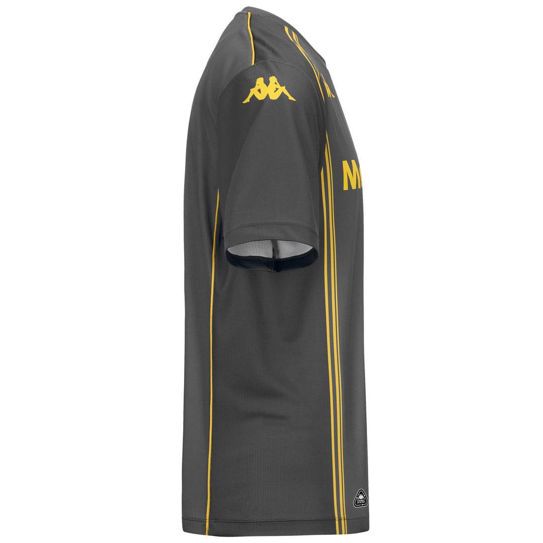 Camiseta deportiva de portero para hombre en gris y amarillo con protección Hydro-Way main