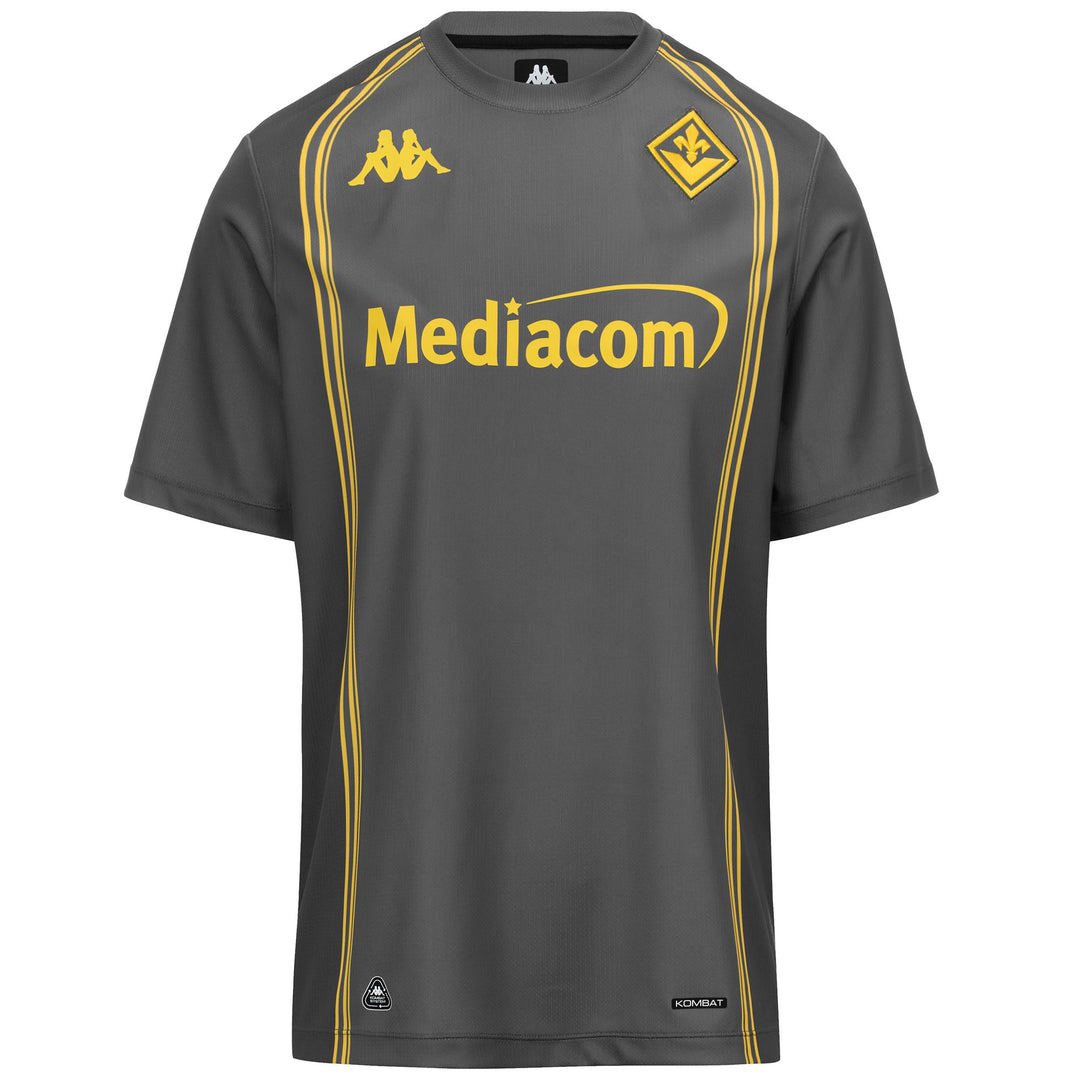 Maillot de football ACF Fiorentina pour homme, gris, en tissu recyclé 01