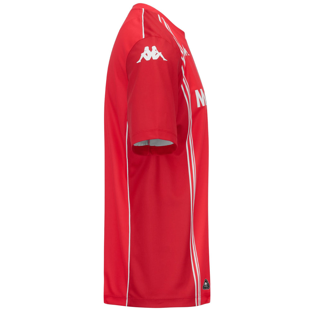 Camiseta de portero de tejido reciclado para hombre, color rojo, con protección Hydro-Way main