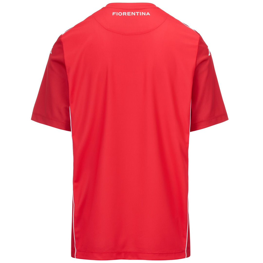 Maillot de gardien de but de football ACF Fiorentina pour homme, rouge, en tissu recyclé main