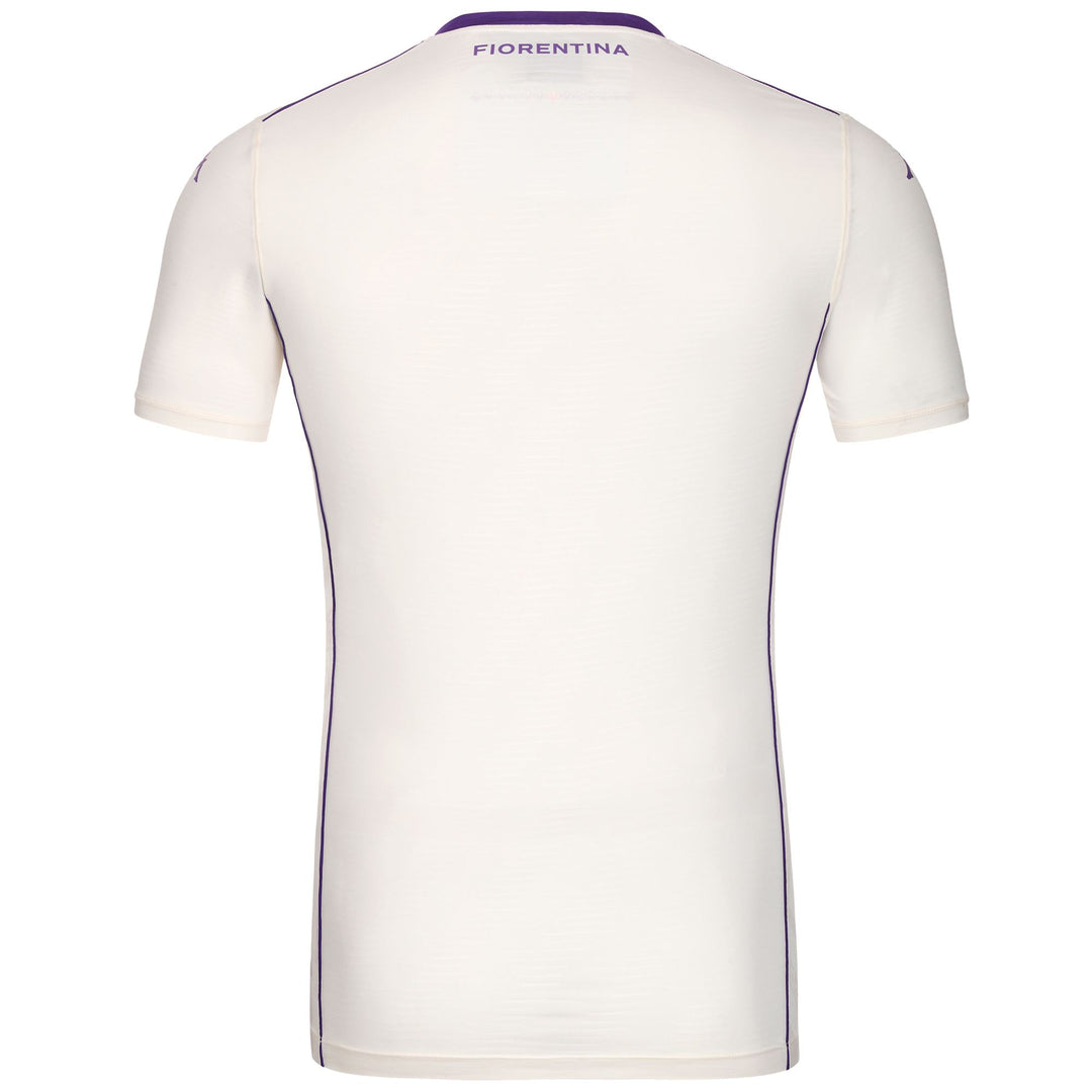 Maillot de football ACF Fiorentina recyclé, coupe slim, blanc, pour homme main