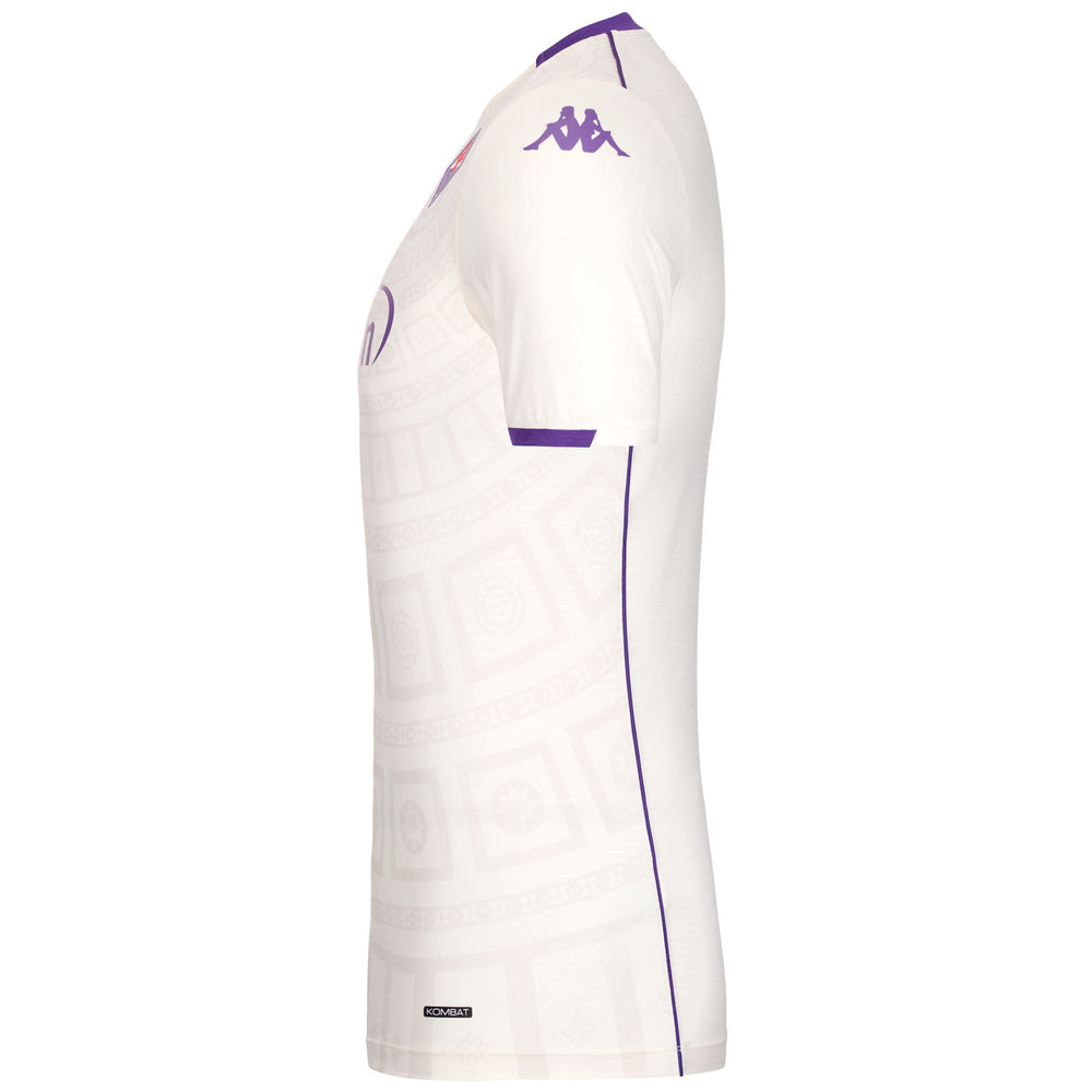 White Men's ACF Fiorentina Football Slim Fit Jersey 02
