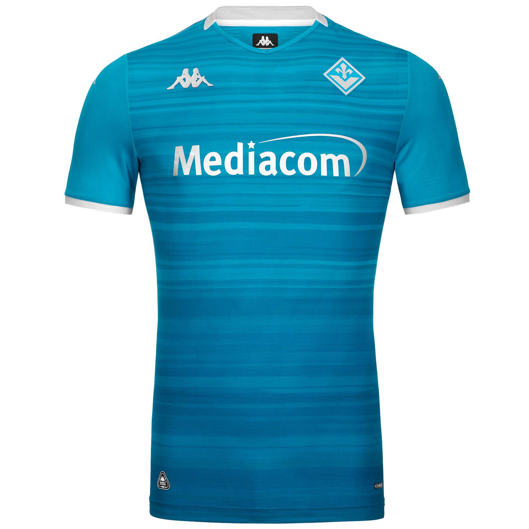 Maillot de football ACF Fiorentina bleu pour homme, coupe ajustée, en tissu recyclé 01