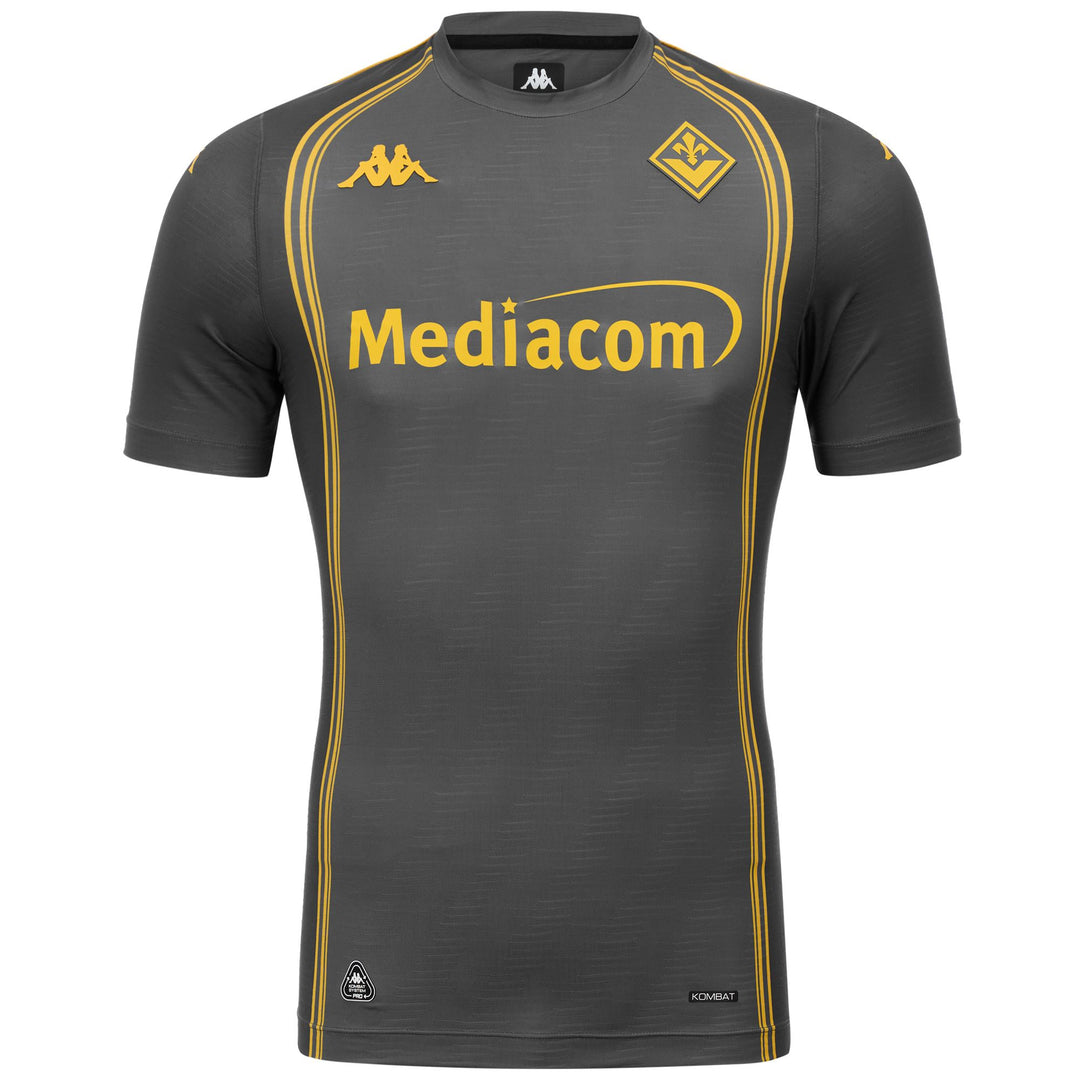Grey Men's Slim Fit Fiorentina Goalkeeper Shirt for Soccer 01
