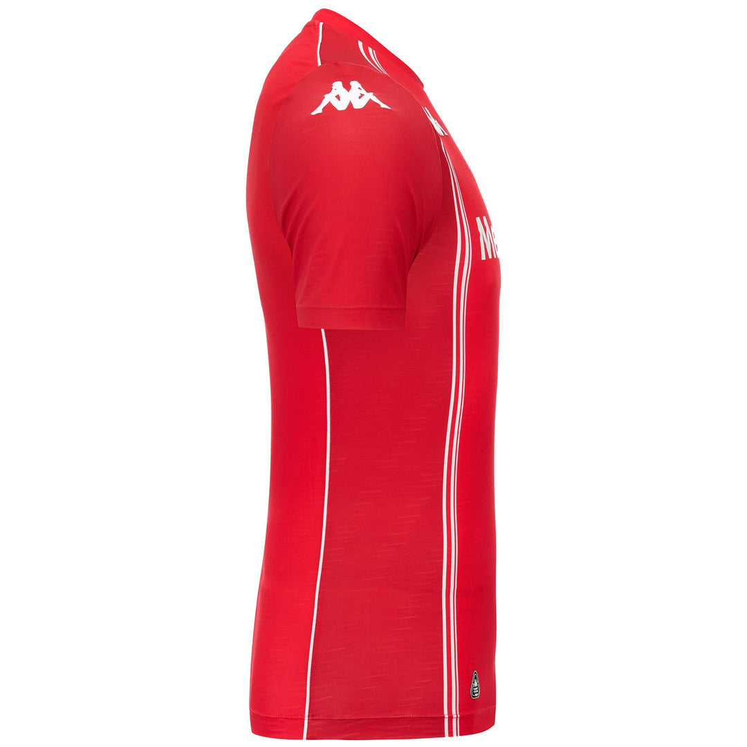 Red Men's ACF Fiorentina Goalkeeper Slim Fit Jersey in Jacquard Fabric main