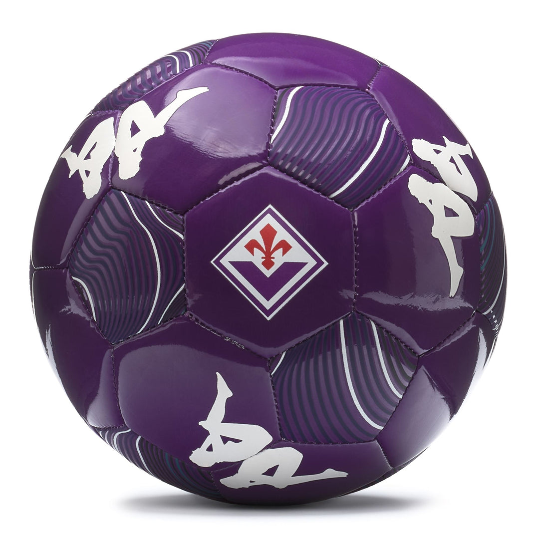 Miniball promozionale unisex viola con loghi delle squadre e 32 pannelli 01