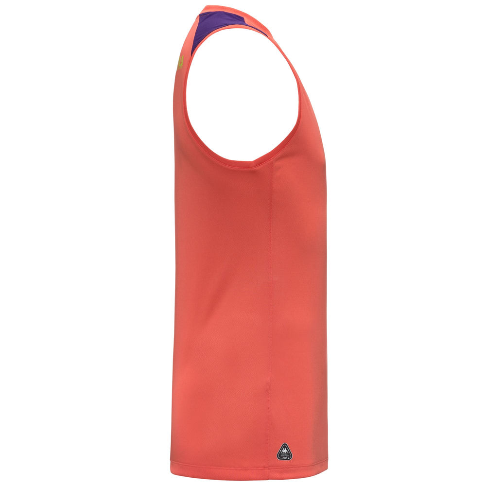 Camiseta de entrenamiento de fútbol ACF Fiorentina roja de corte entallado para hombre 02