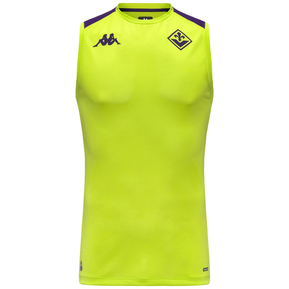 Maglia da allenamento da uomo verde acido con protezione Hydro-Way 02