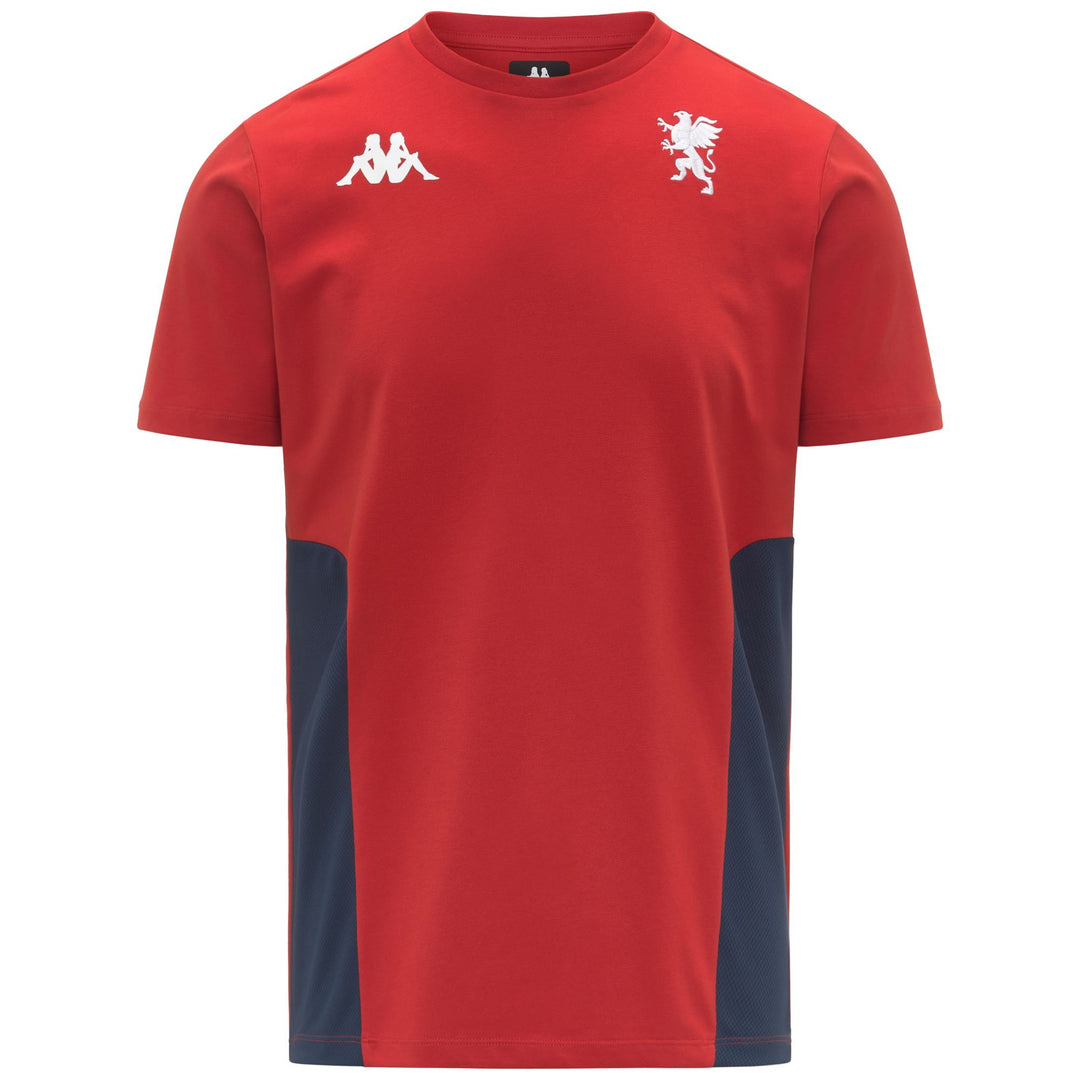 Camiseta fútbol roja del Genoa para hombre Slim Fit 01
