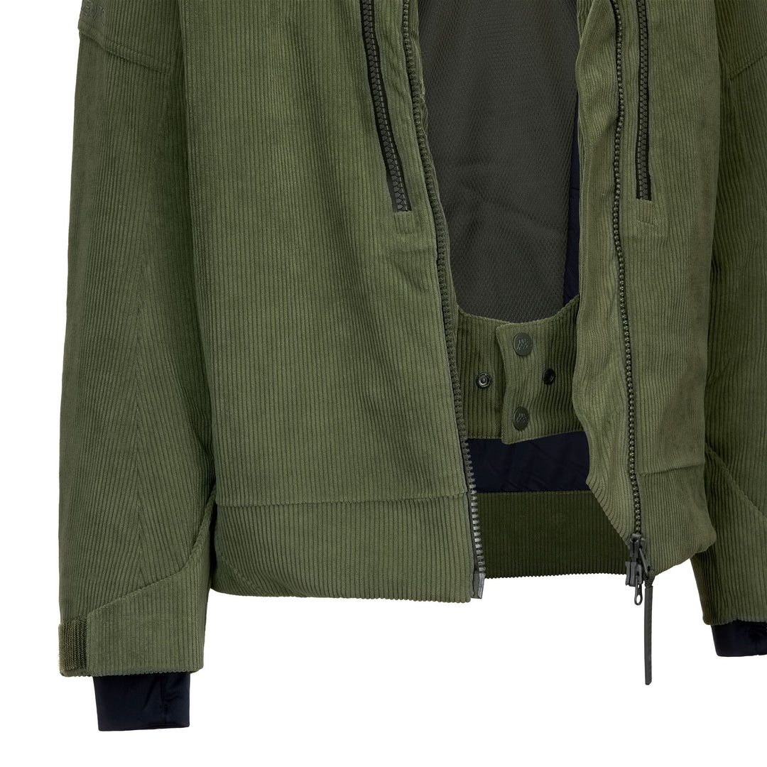 Men's Green Padded Ski Jacket with Waterproof Protection main