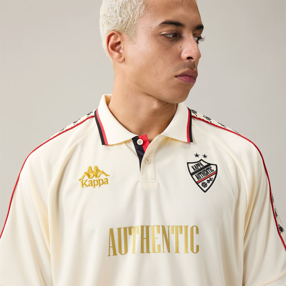 Beige Men's Sportswear Comfort Fit Polo Shirt 01