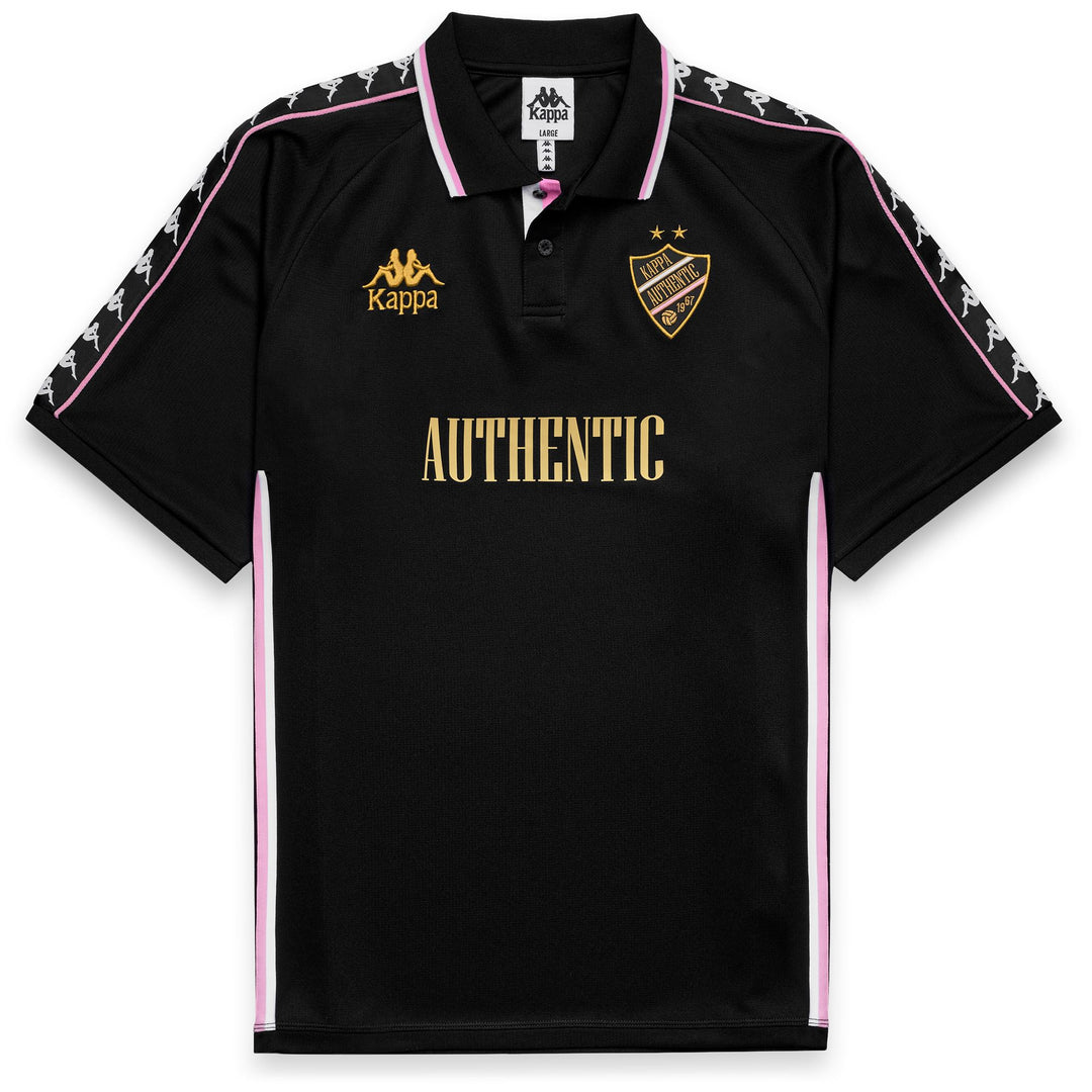 Black Men's Active Sportswear Polo Shirt with Comfort Fit main