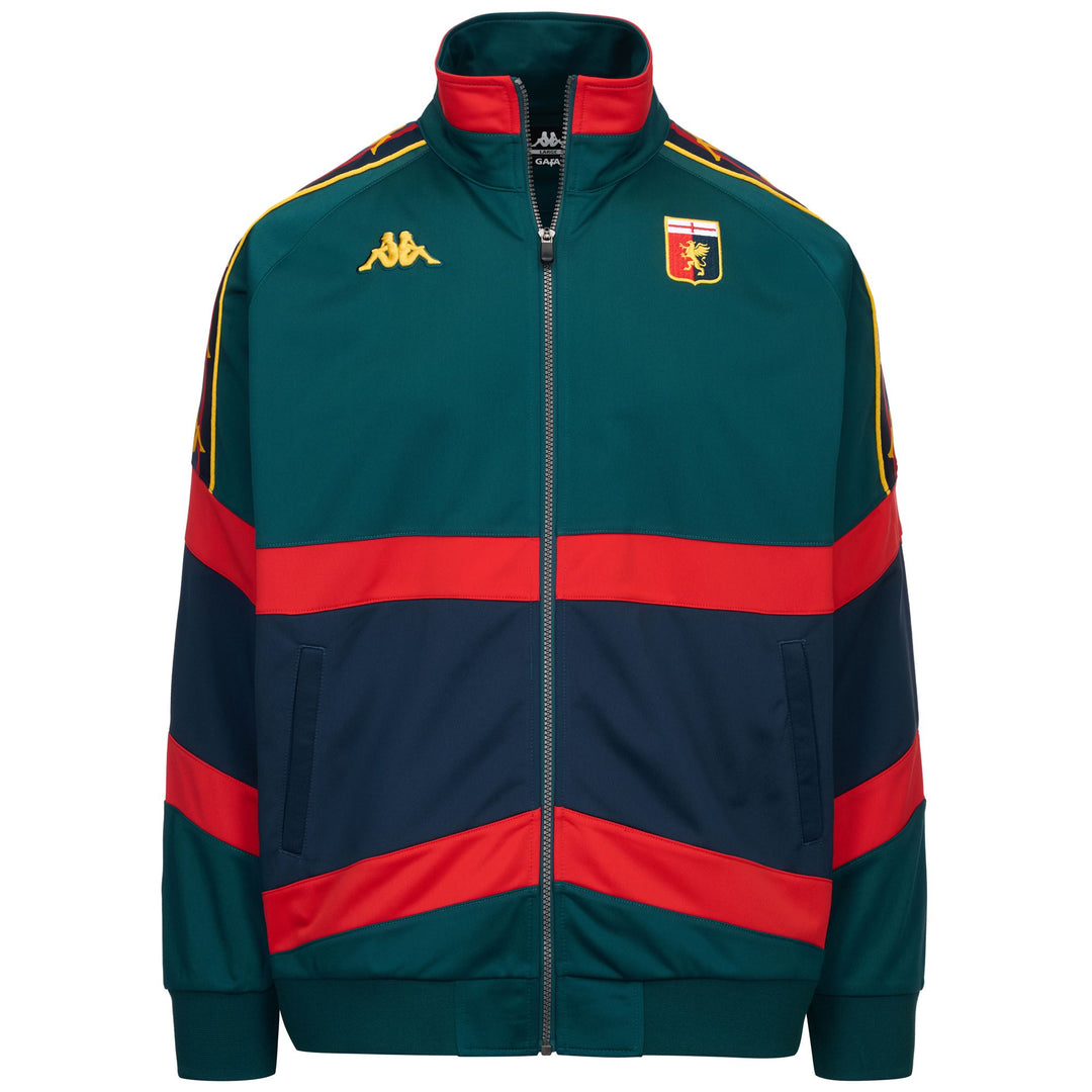 ANTEMI GENOA - Fleece - Jacket - Man - GREEN PETROL-RED BLAZE-BLUE DK-YELLOW DANDELION 01