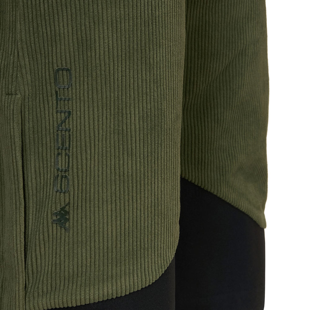 Pantalon de sport rembourré vert pour homme avec protection imperméable main