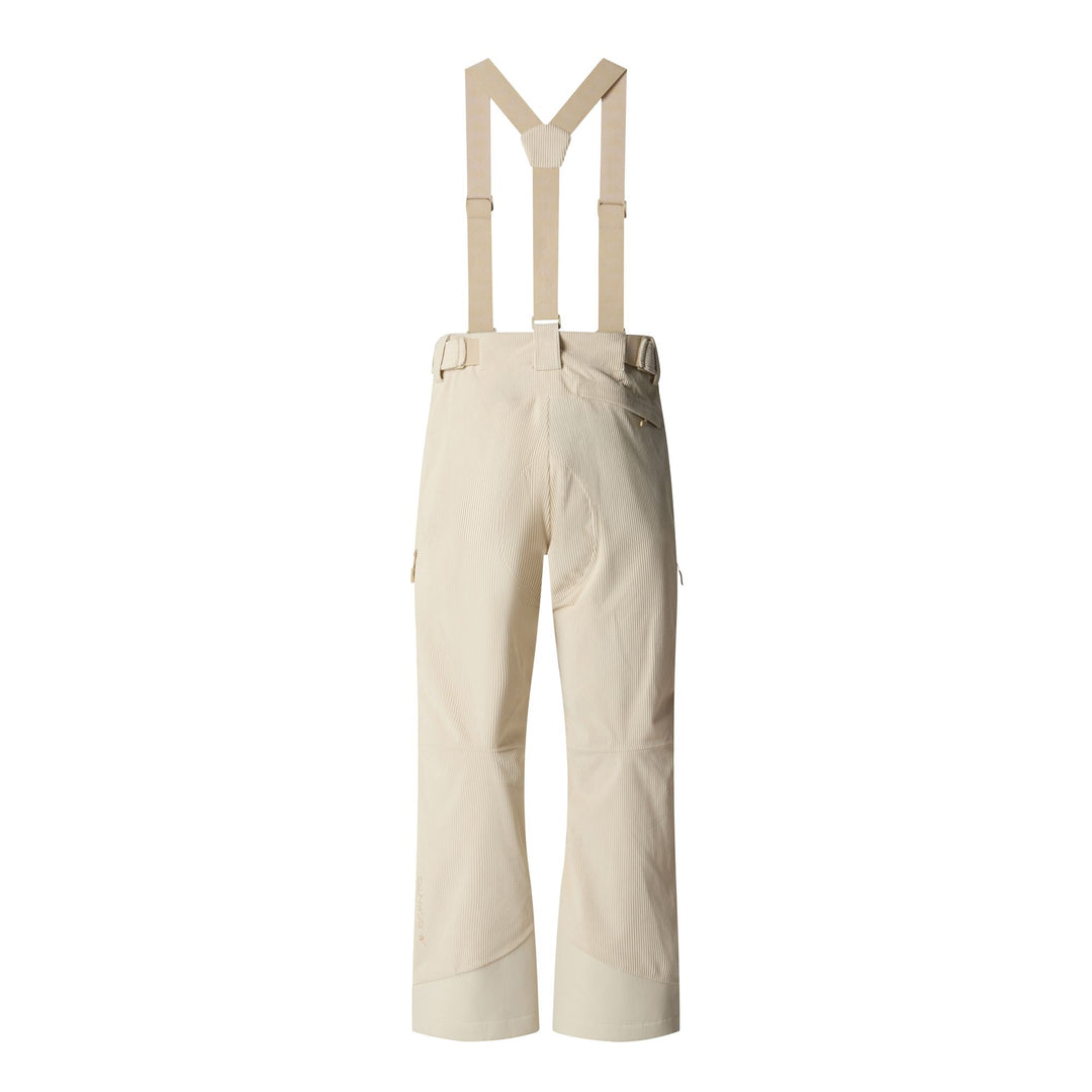 Grey Men's Insulated Waterproof Ski Pants with Detachable Suspenders main