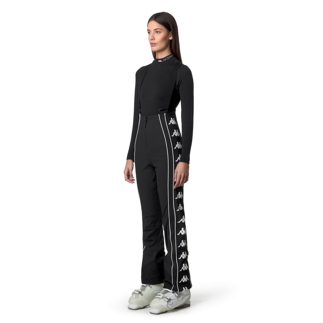 Women's Black Slim Fit Ski Trousers with Waterproof Protection main