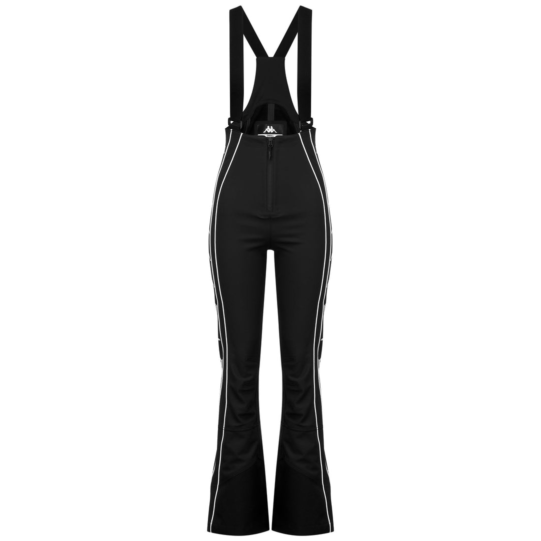 Black white Women's High-Waisted Ski Trousers with Waterproof Protection main