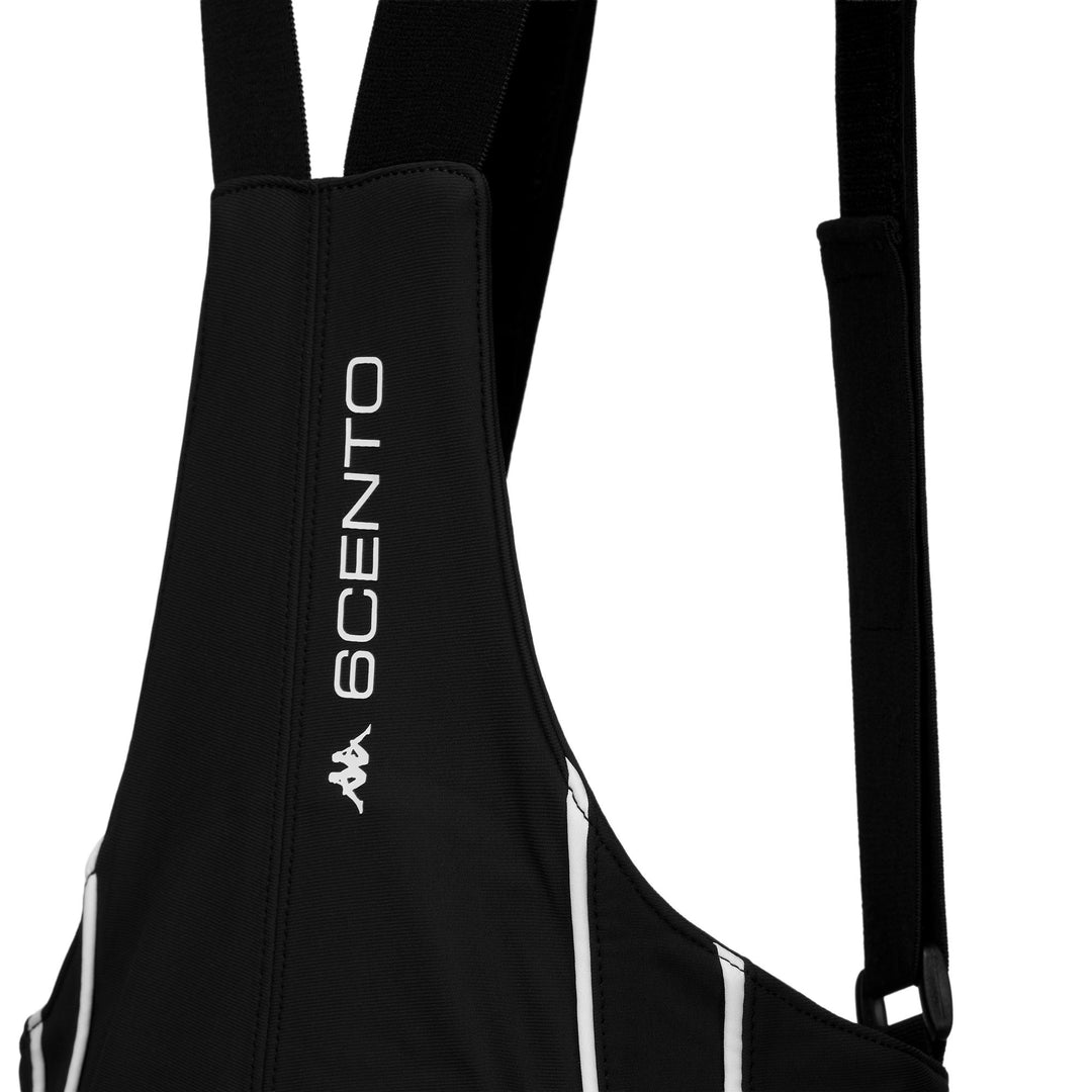 Black white Women's High-Waisted Ski Trousers with Waterproof Protection main