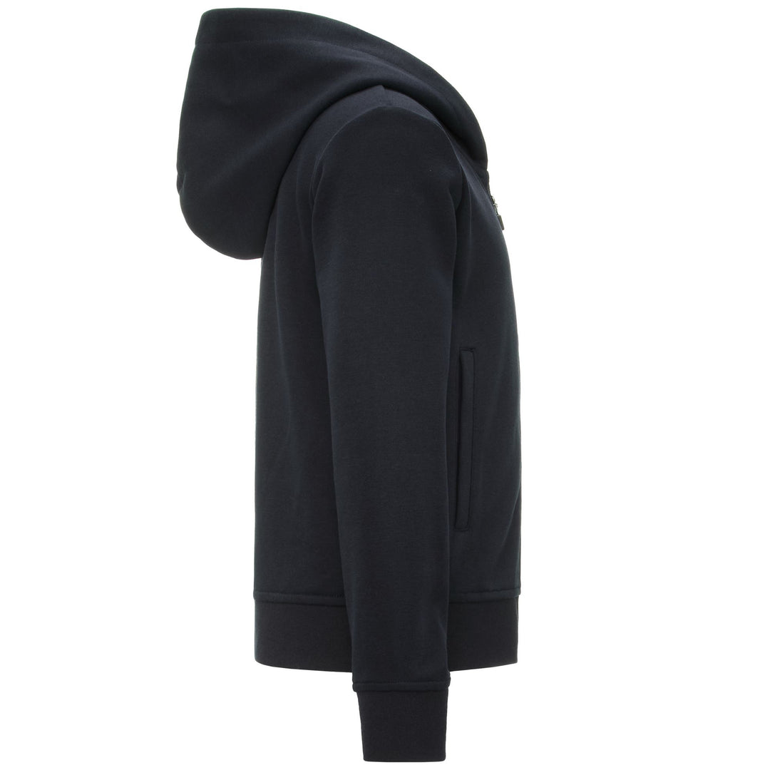 Marine blue Unisex Fleece Hoodie with Full Zip main