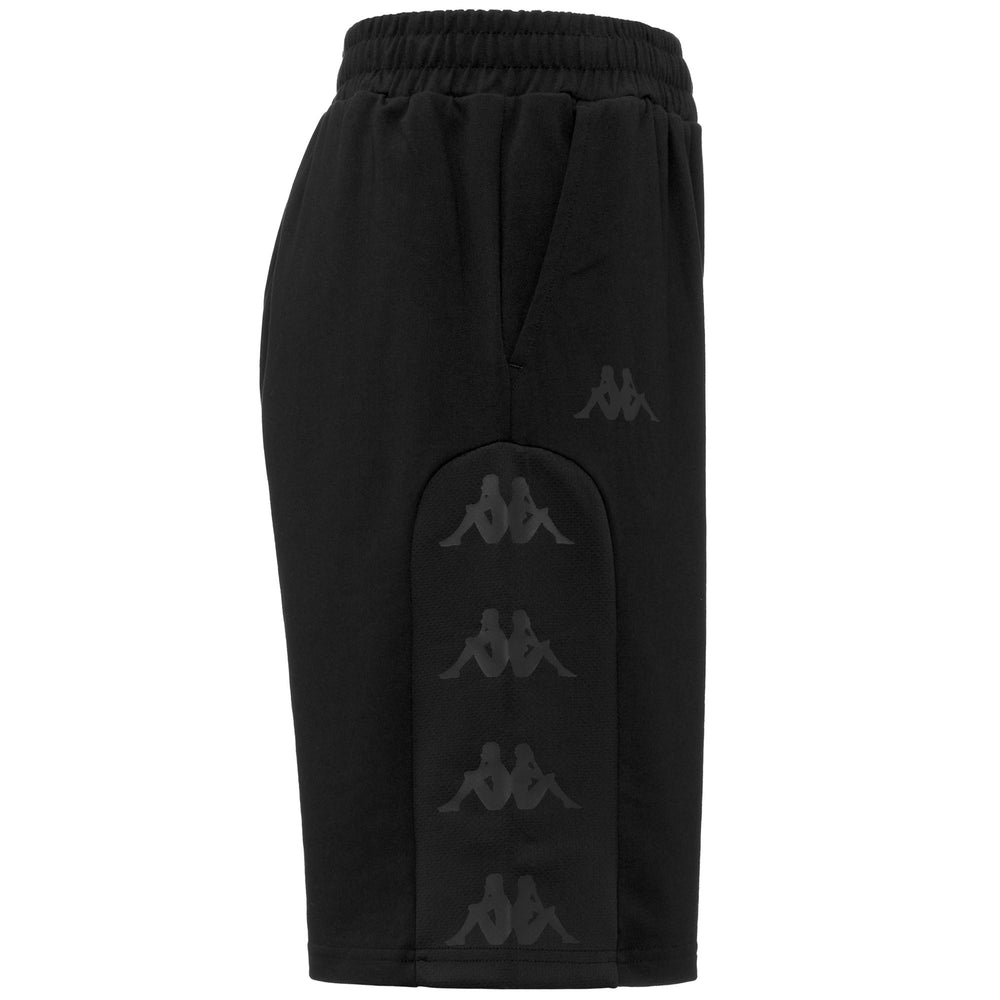 Black Men's Sportswear Shorts with Breathable Mesh Insert 02