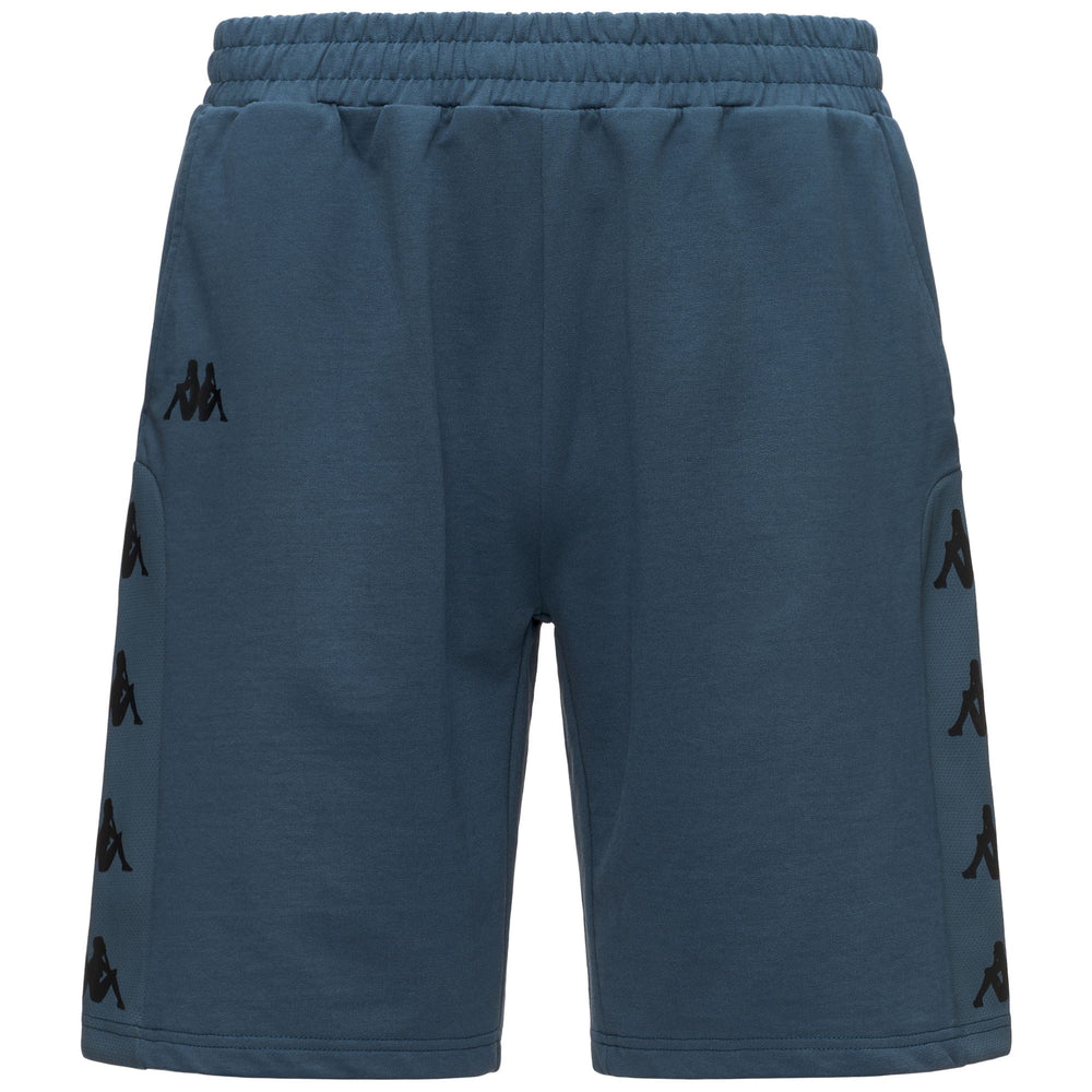 Pantaloncini sportivi da uomo blu con inserti in rete traspirante 02