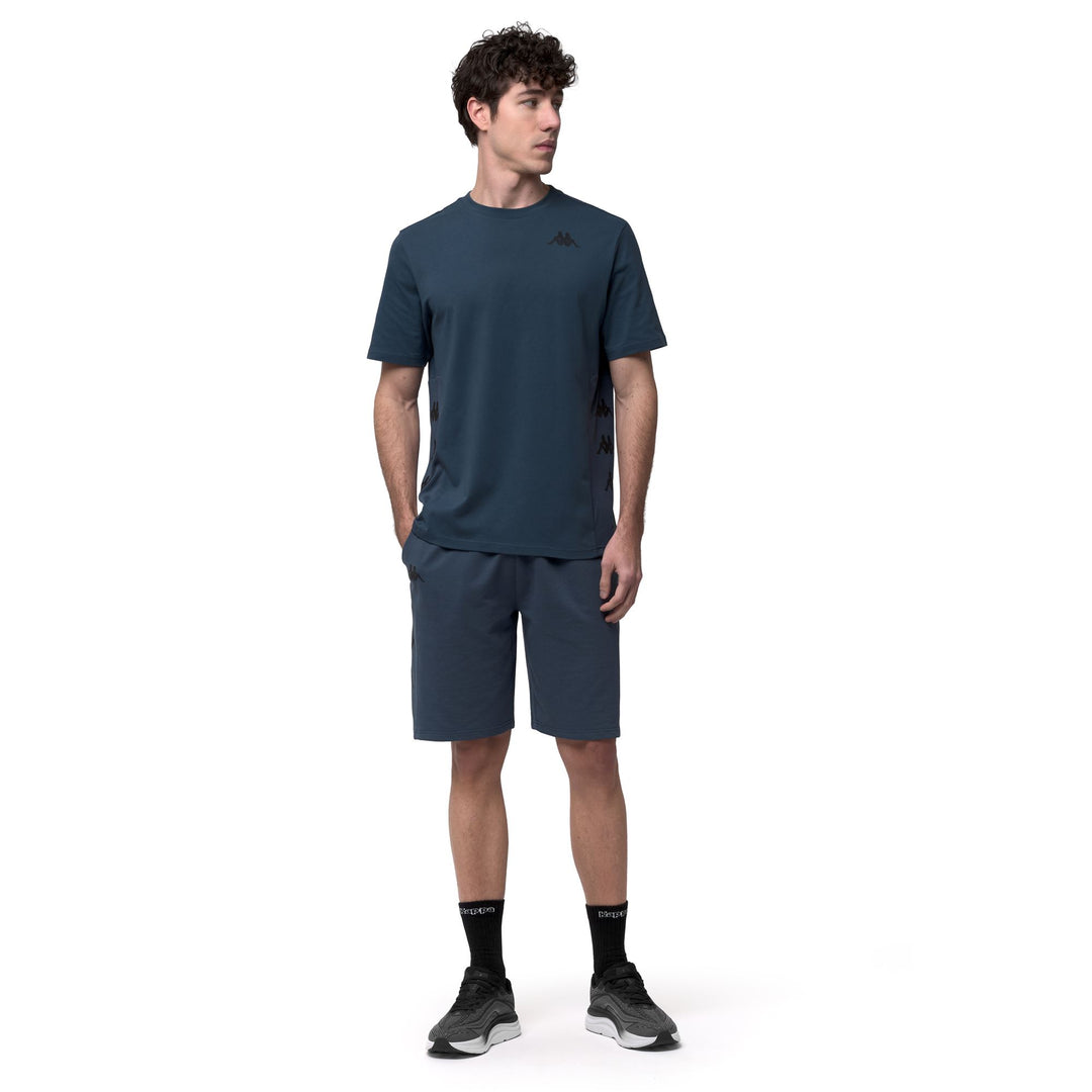 Blue Men's Sportswear Shorts with Breathable Mesh Inserts main
