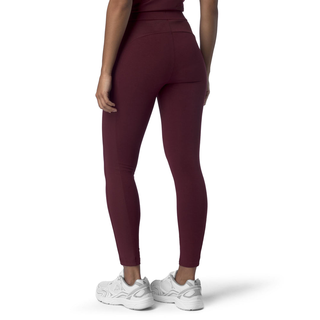 Red Women's High Waist Sport Trousers with Elastic Waist main