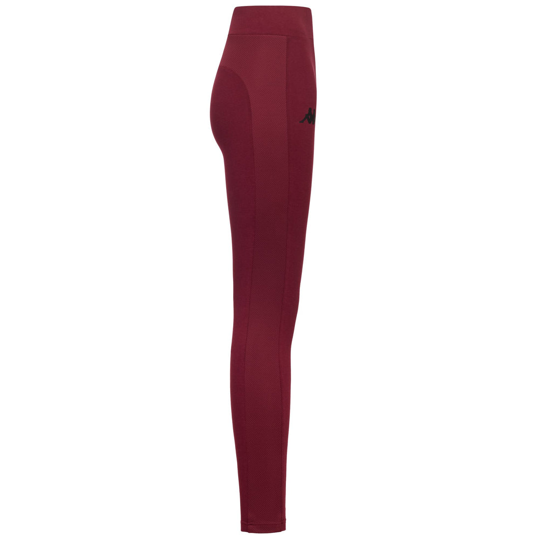 Red Women's High Waist Sport Trousers with Elastic Waist main