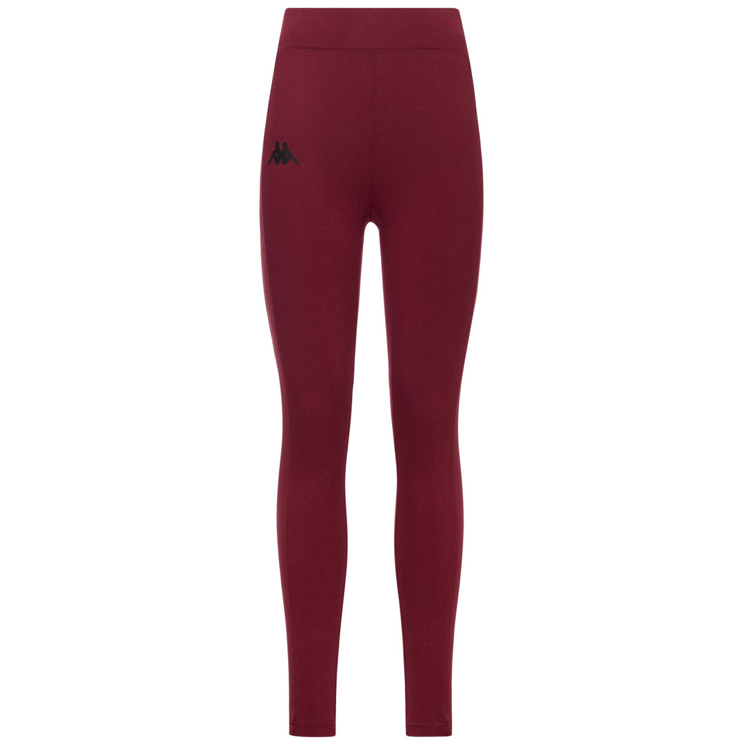 Red Women's High Waist Sport Trousers with Elastic Waist 01