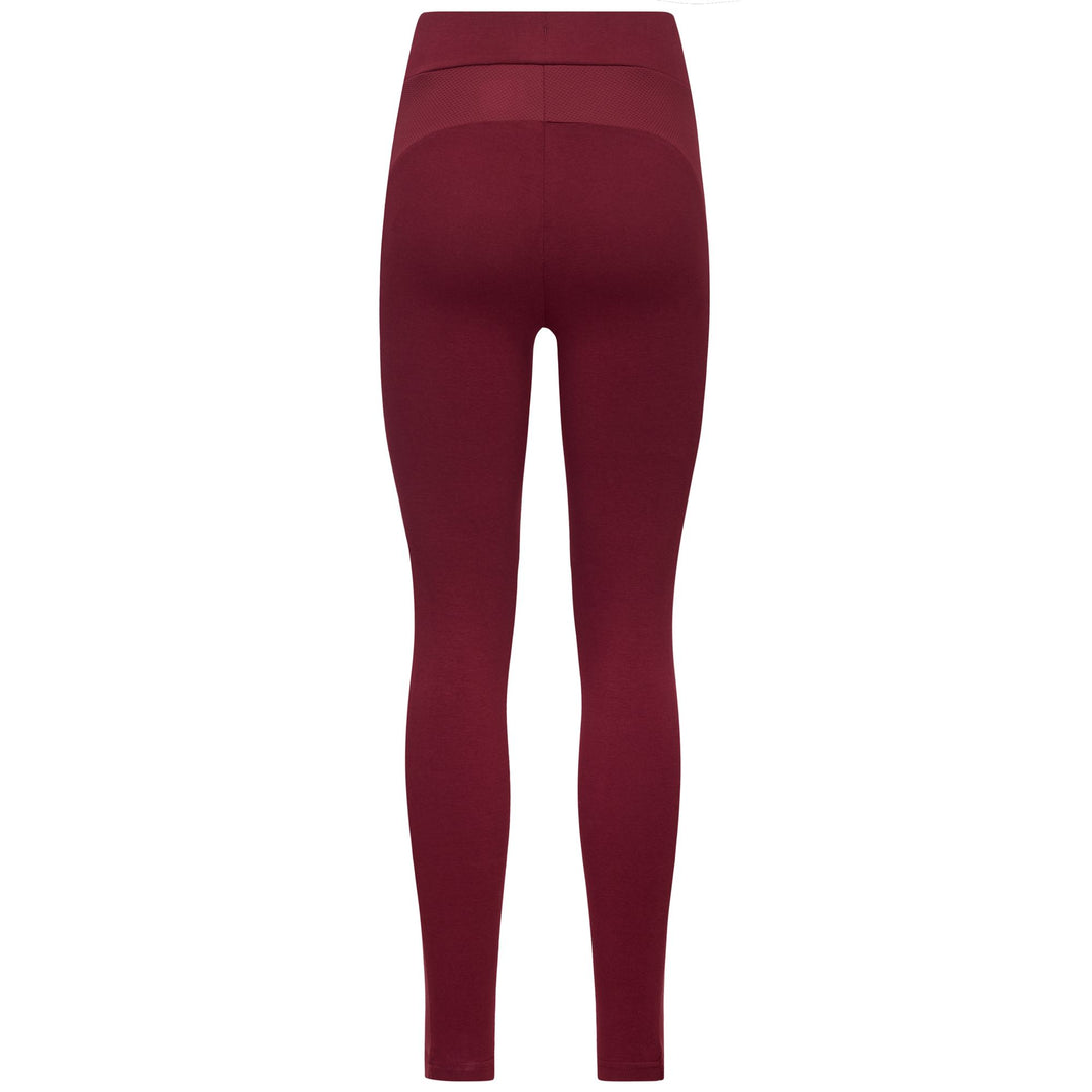Red Women's High Waist Sport Trousers with Elastic Waist main