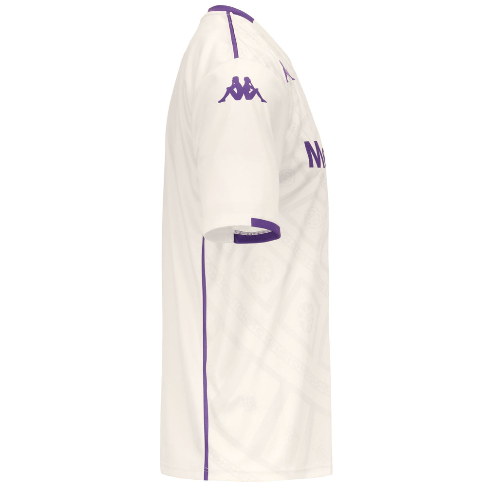Maillot de football blanc pour homme ACF Fiorentina en tissu interlock 02