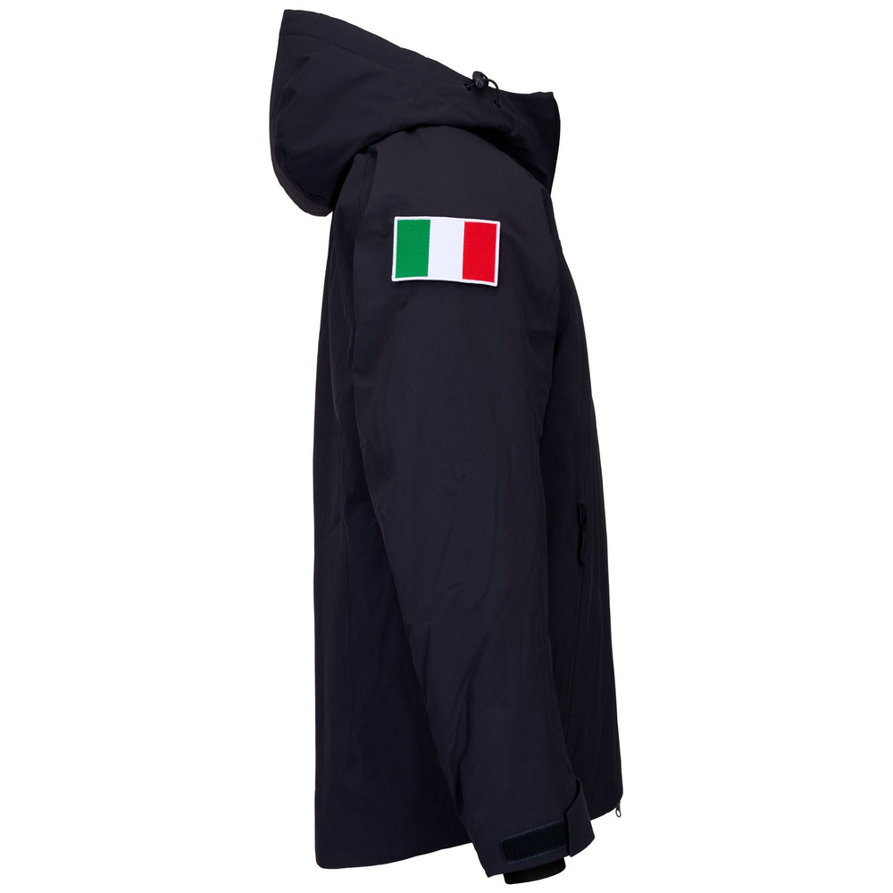 Dark blue Unisex Waterproof Padded Jacket with Hood 02