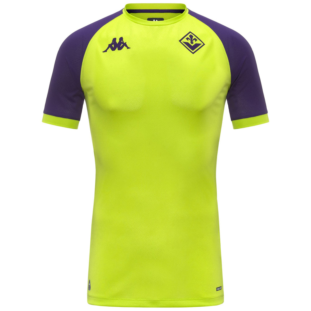 Camiseta de entrenamiento de fútbol ACF Fiorentina verde para hombre corte ajustado 01