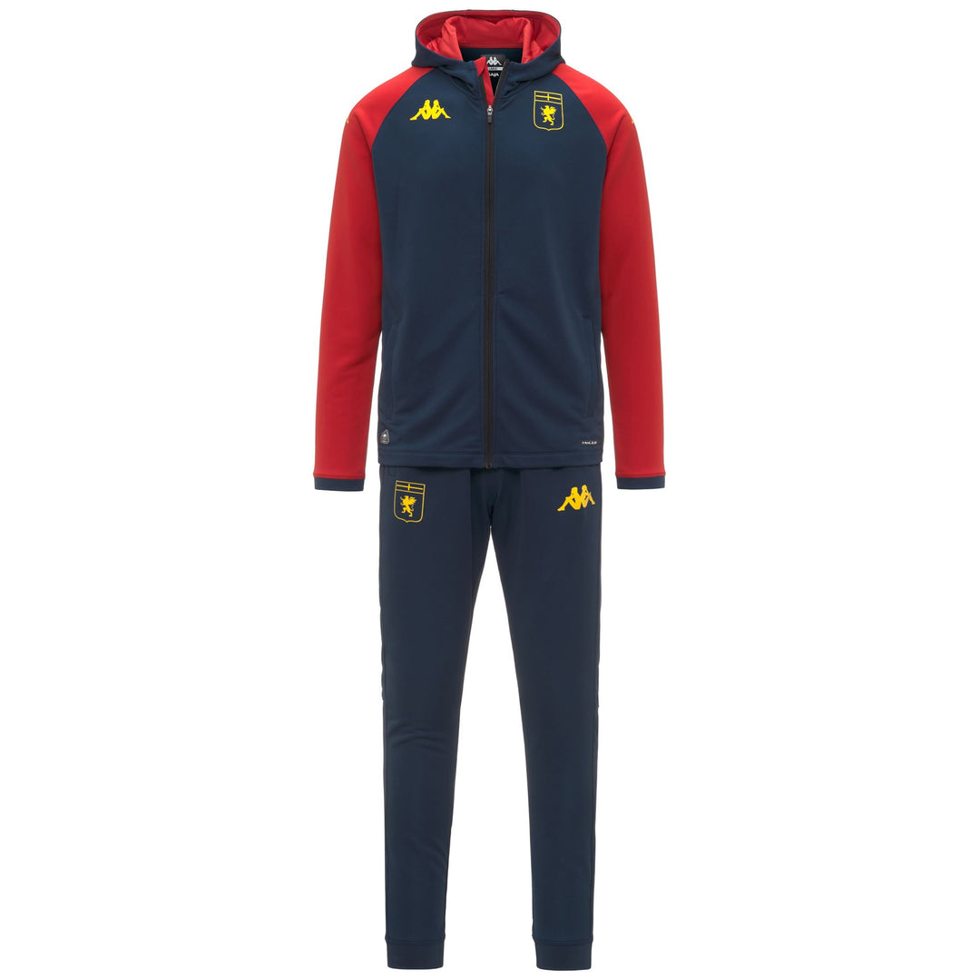 Blue Men's Genoa Football Tracksuit Slim Fit 01