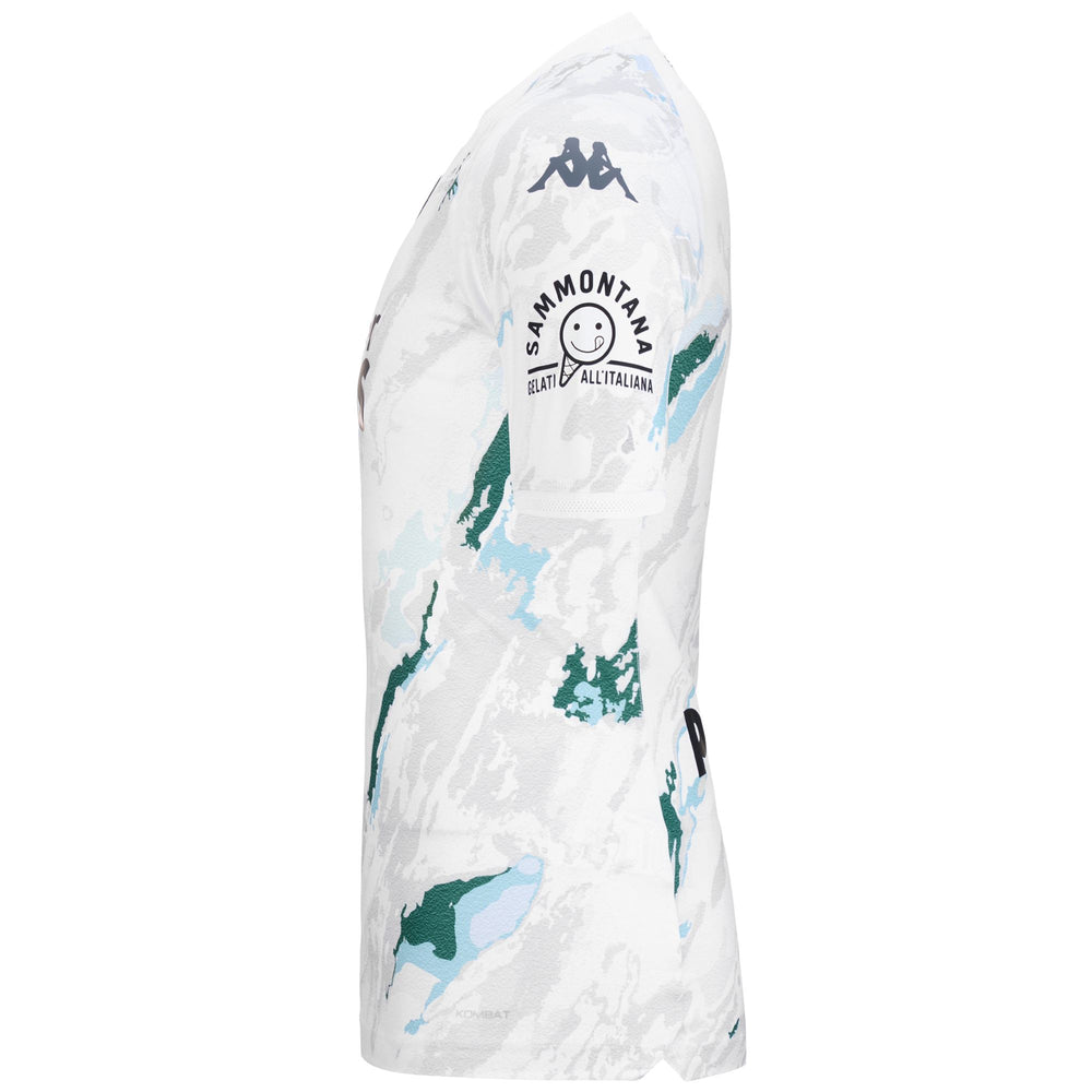 Grey White Men's Football Active Jersey with Hydro-Way Protection 02