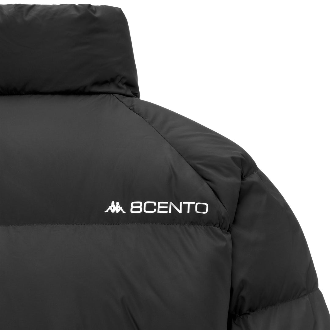 Black Men's Down Jacket with Water Repellent Treatment main