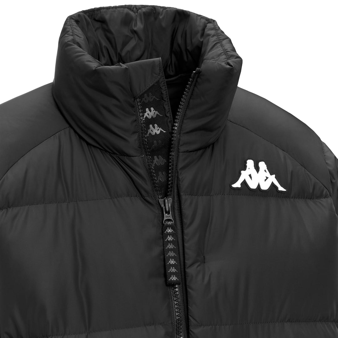 Black Men's Down Jacket with Water Repellent Treatment main