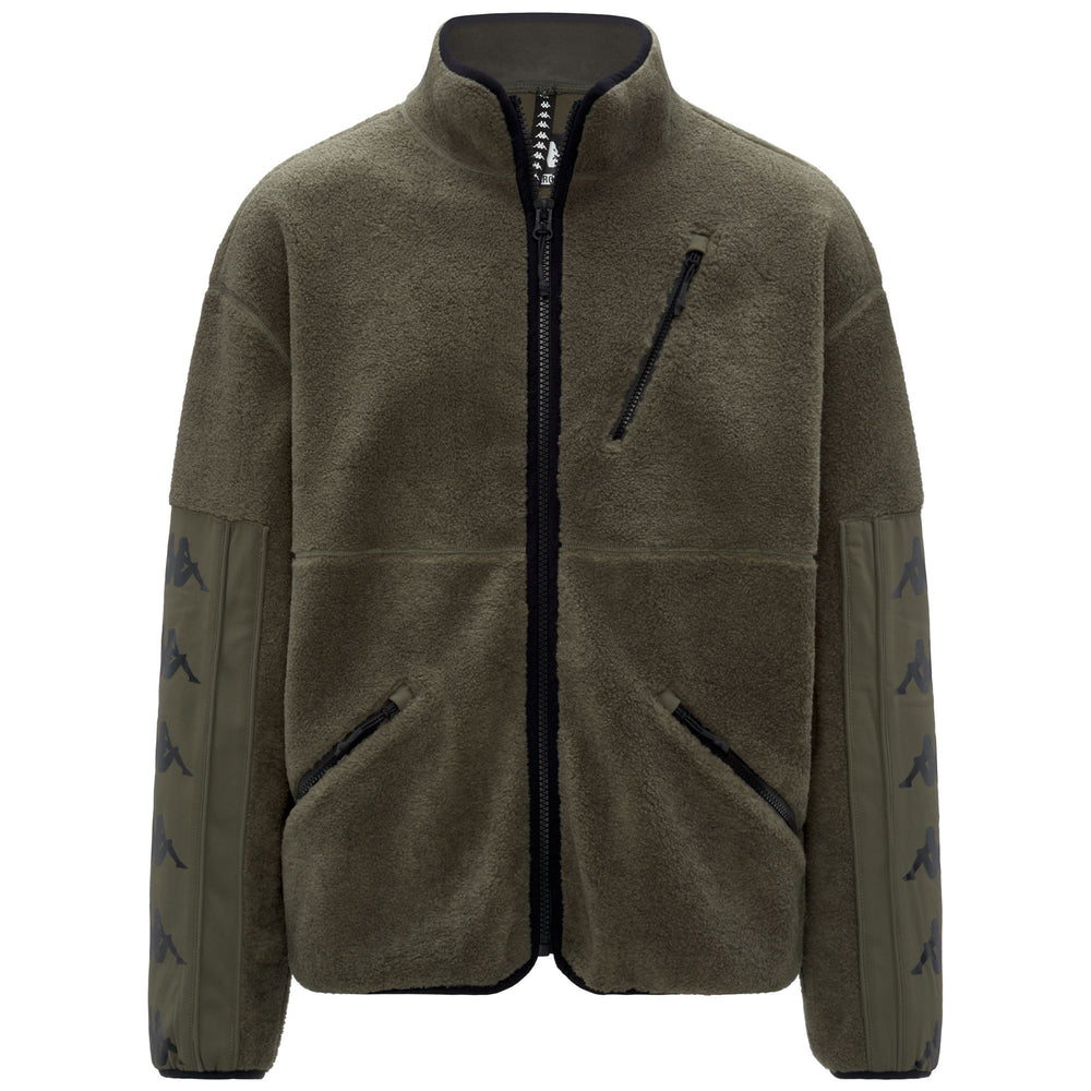 Academia green Unisex Fleece Jacket with Technical Inserts 02