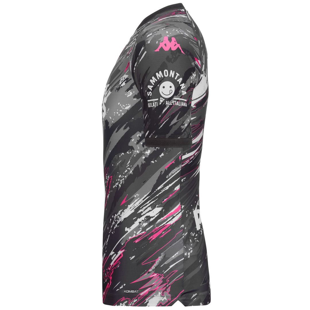 Camiseta deportiva de fútbol gris y negra para hombre con protección Hydro-Way main