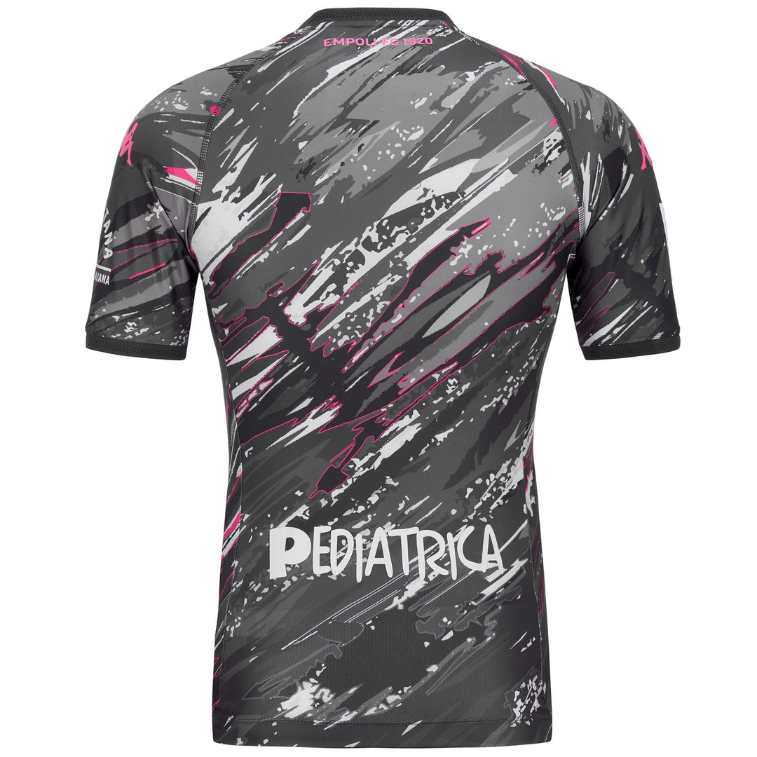 Camiseta deportiva de fútbol gris y negra para hombre con protección Hydro-Way main