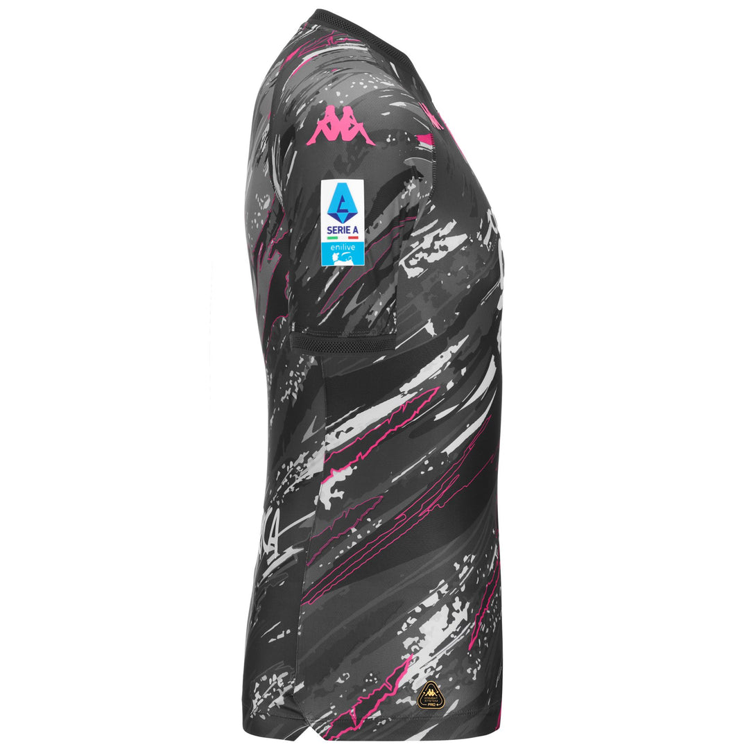 Camiseta deportiva de fútbol gris y negra para hombre con protección Hydro-Way main