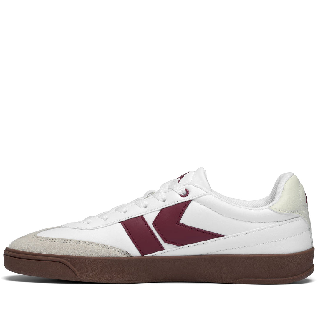 Sneakers basse unisex bianche e rosse con soletta in memory foam main