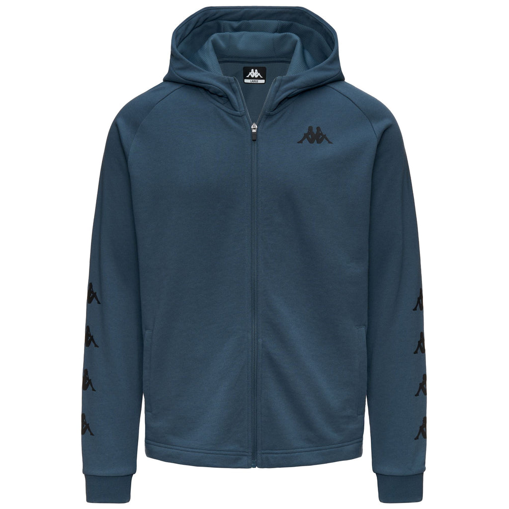 Fleece Man IGOJOSO Hoodie Full Zip Blue Orion